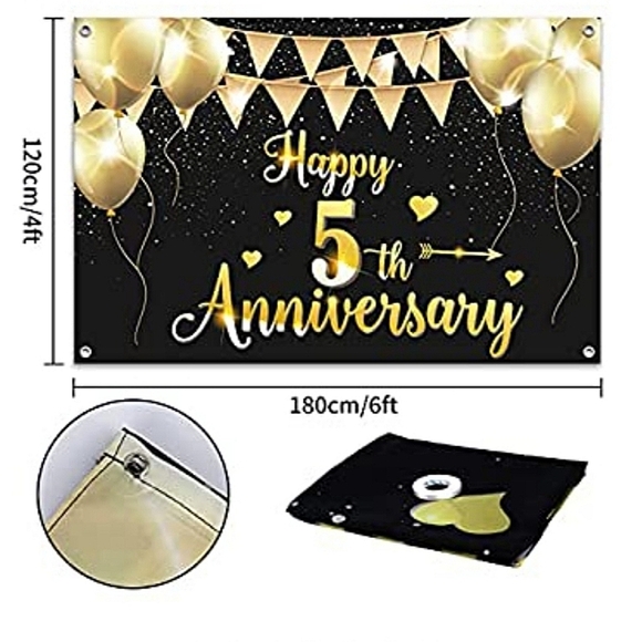 5th Anniversary Party Banner - Picture 2 of 6